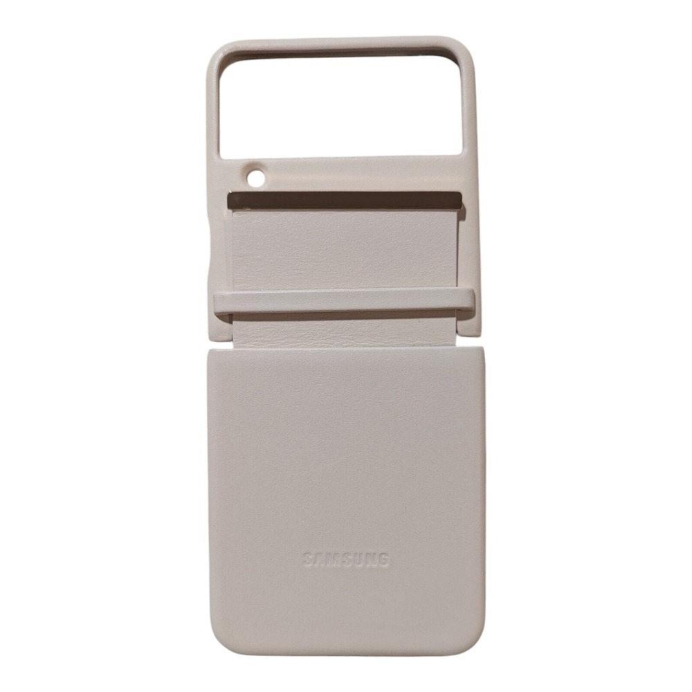 Y1. Samsung Flap Leather Cover for Samsung Galaxy Z Flip4 - Peach
